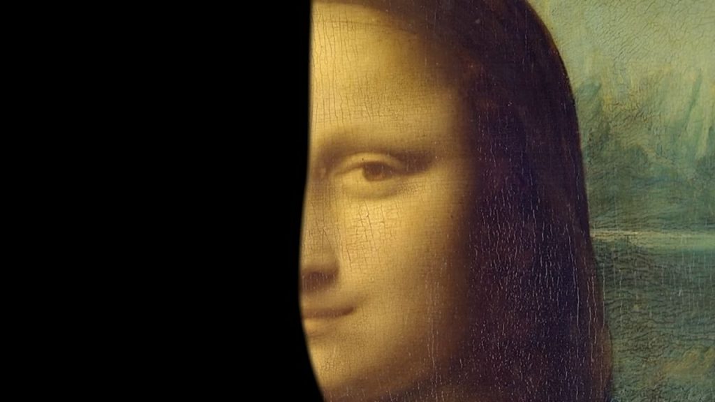 Now, cover the left half and look only at the right side of her face