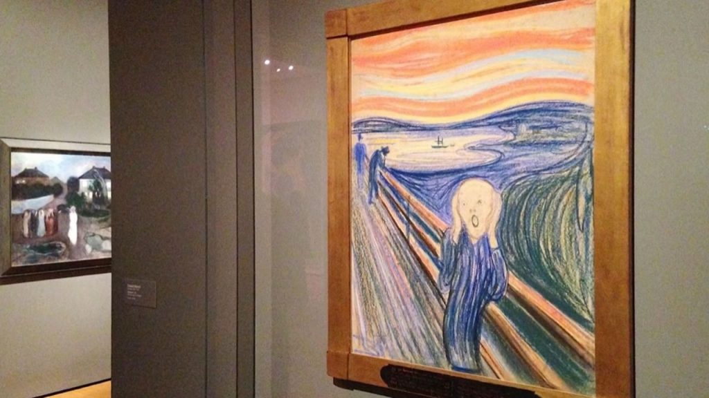 The painting's location in Oslo's National Museum creates opportunities for educational programming that connects artistic achievement to mental health awareness