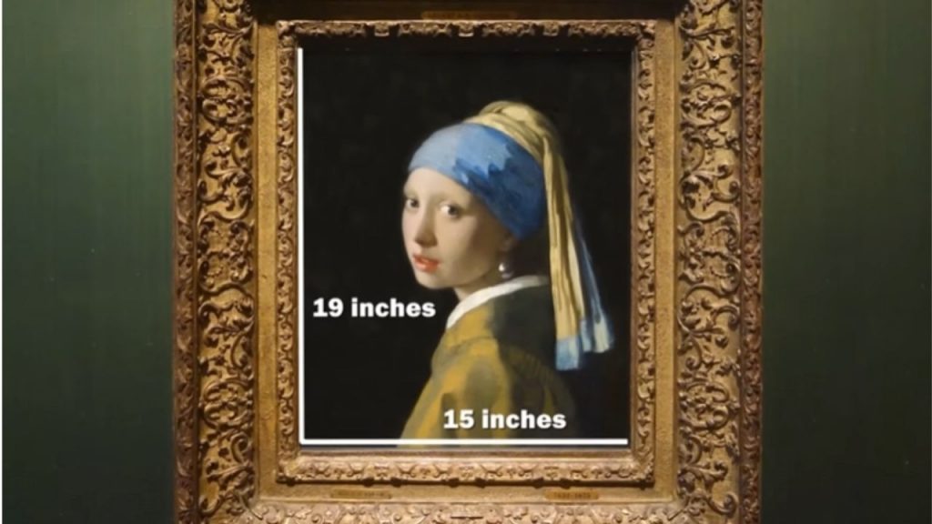 The first shock for many viewers who see this painting in person comes from its size and simplicity