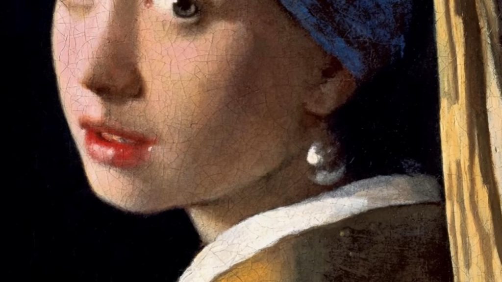 What we're seeing is Vermeer's brilliant artistic interpretation of a pearl