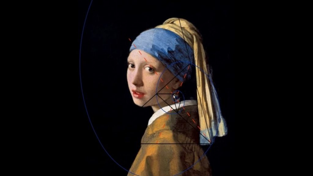 The girl is positioned at what artists call the 'golden ratio' point