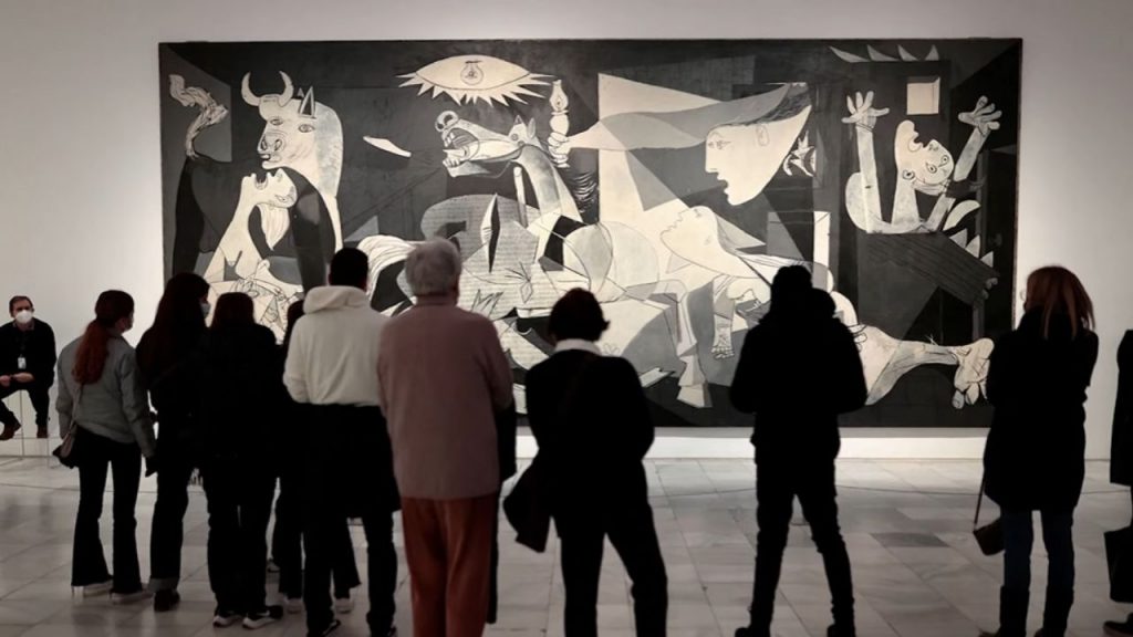 The painting also raises questions about art's responsibility and power