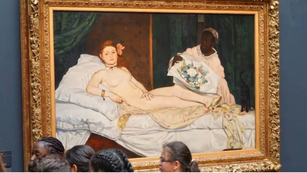 Manet's use of color was equally shocking