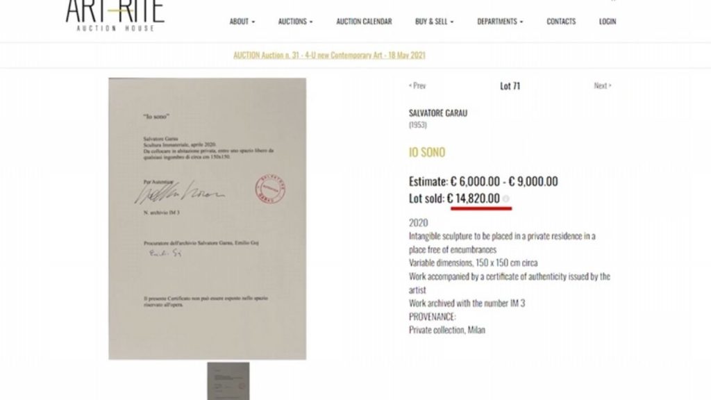 It ultimately sold for €15,000
