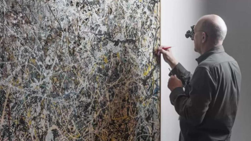  Pollock built up No. 5 through multiple sessions, each layer of dripped paint creating new relationships with what came before.