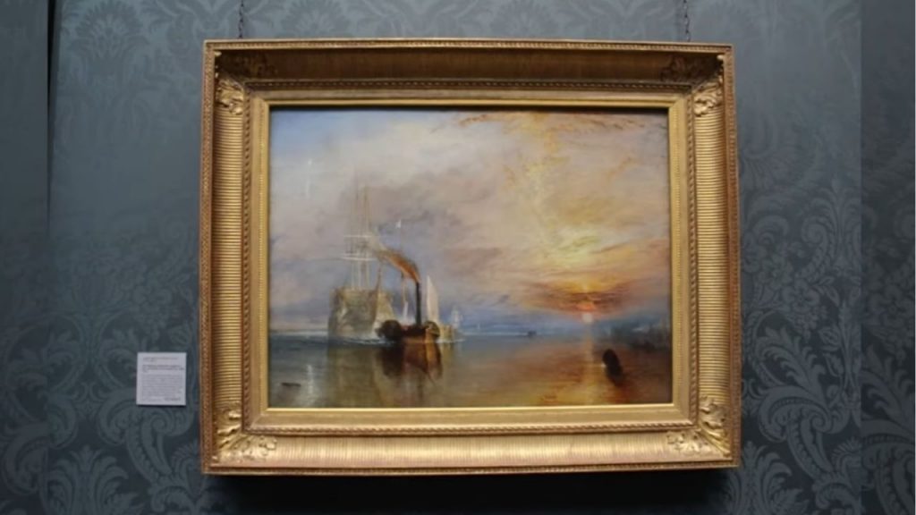 The glowing, almost liquid quality of the sky and water creates a dreamlike atmosphere