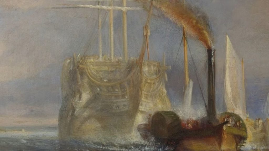 the central figure in this scene: the Temeraire