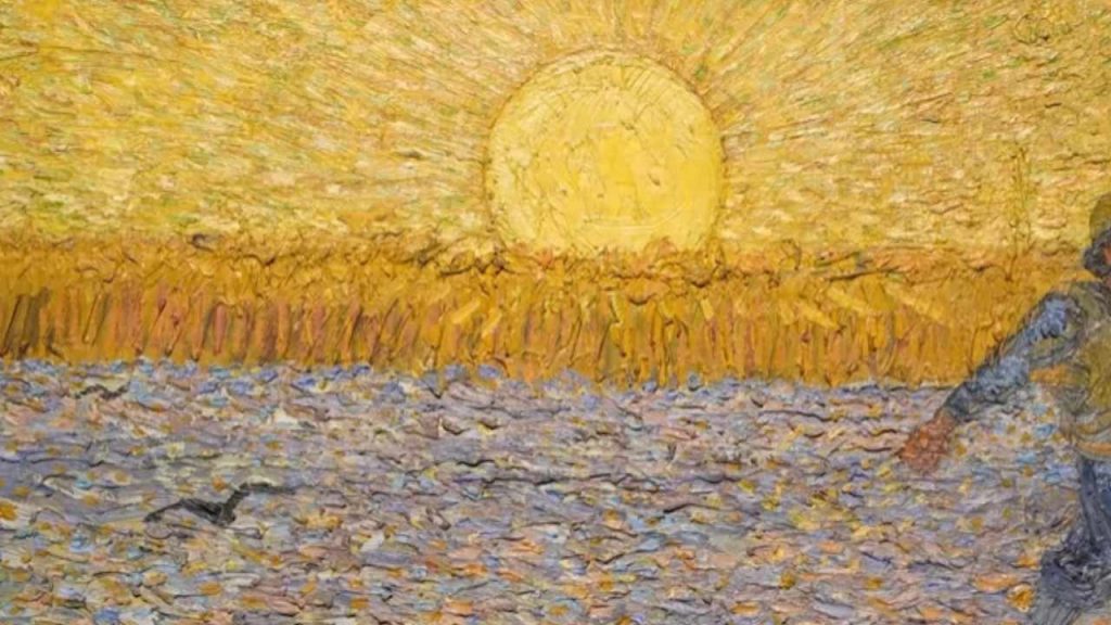 The setting sun adds urgency to the scene. 