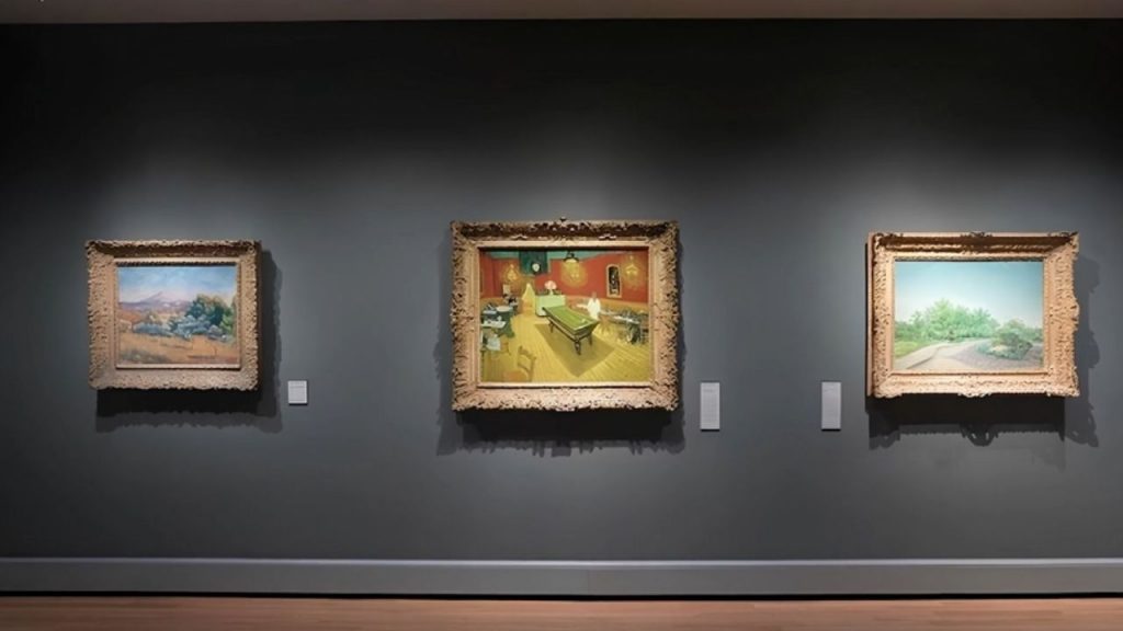 The painting's formal elements are masterfully orchestrated to create maximum psychological effect