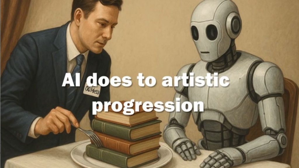 The second crushing blow is what AI does to artistic progression.