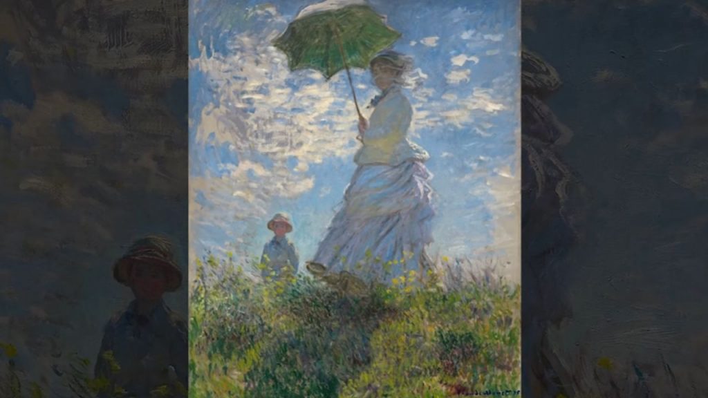 Every element of the composition emphasizes transience, movement, and the passage of time.