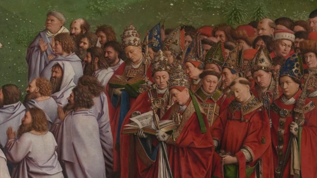 Figures within the altarpiece were revealed to be portraits of important Ghent citizens, church officials, and political leaders