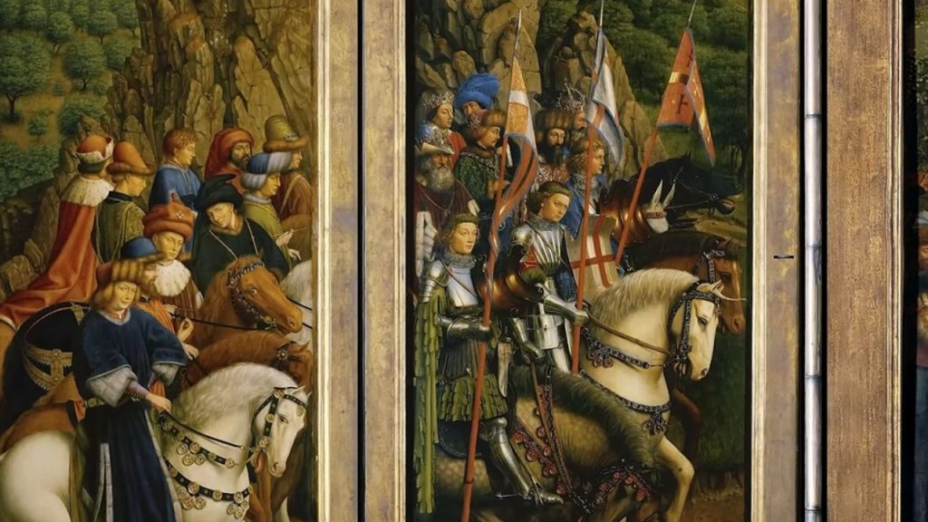 The panel depicting the Just Judges