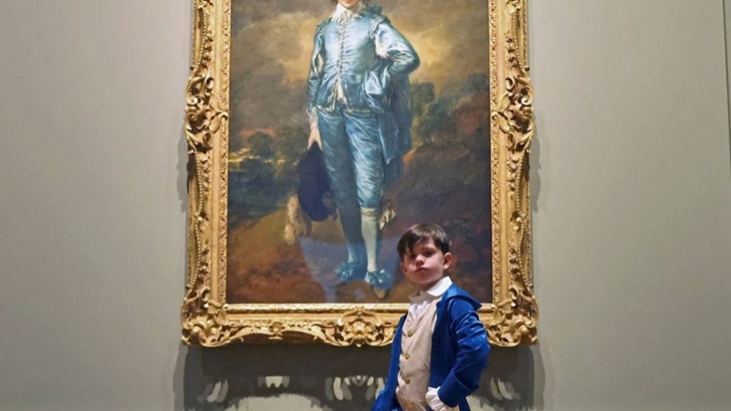 The pose and expression of the Blue Boy contribute to the painting's success as both portrait and artistic statement.