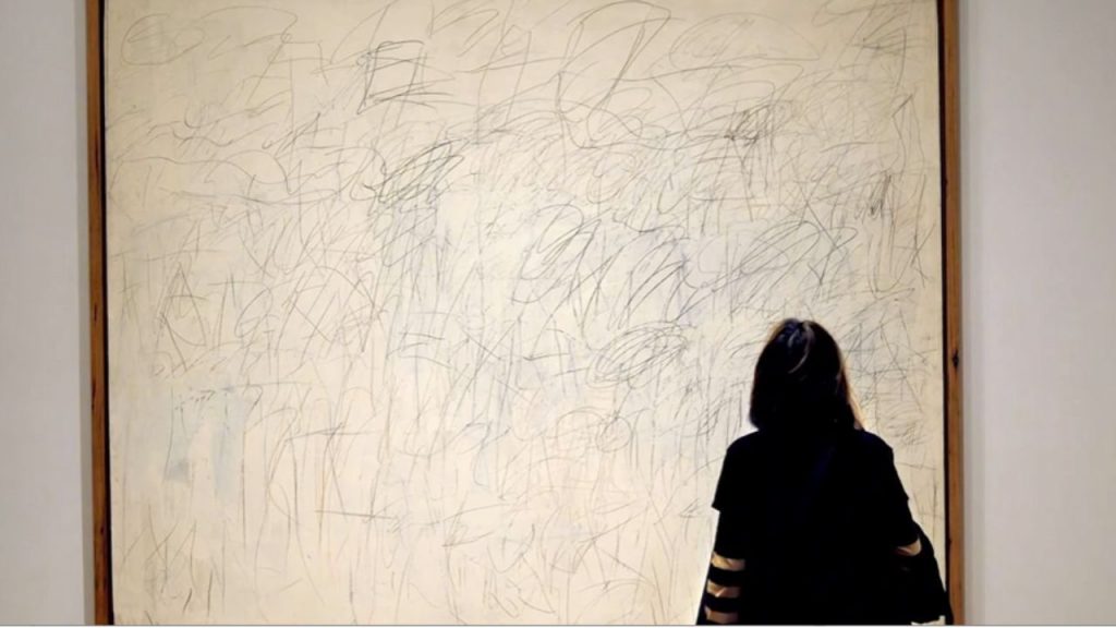 The literary dimension of Twombly's work distinguishes it from other forms of abstract art.