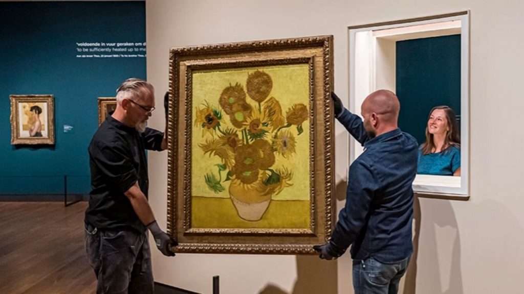 The sunflowers, painted as symbols of welcome and friendship, became witnesses to rejection and madness.