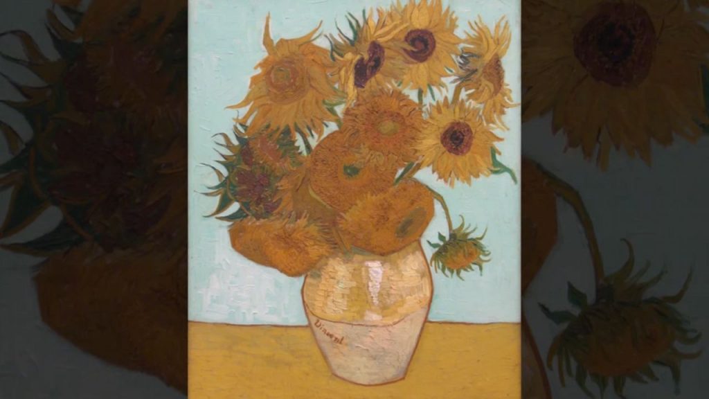 The third version, with twelve sunflowers